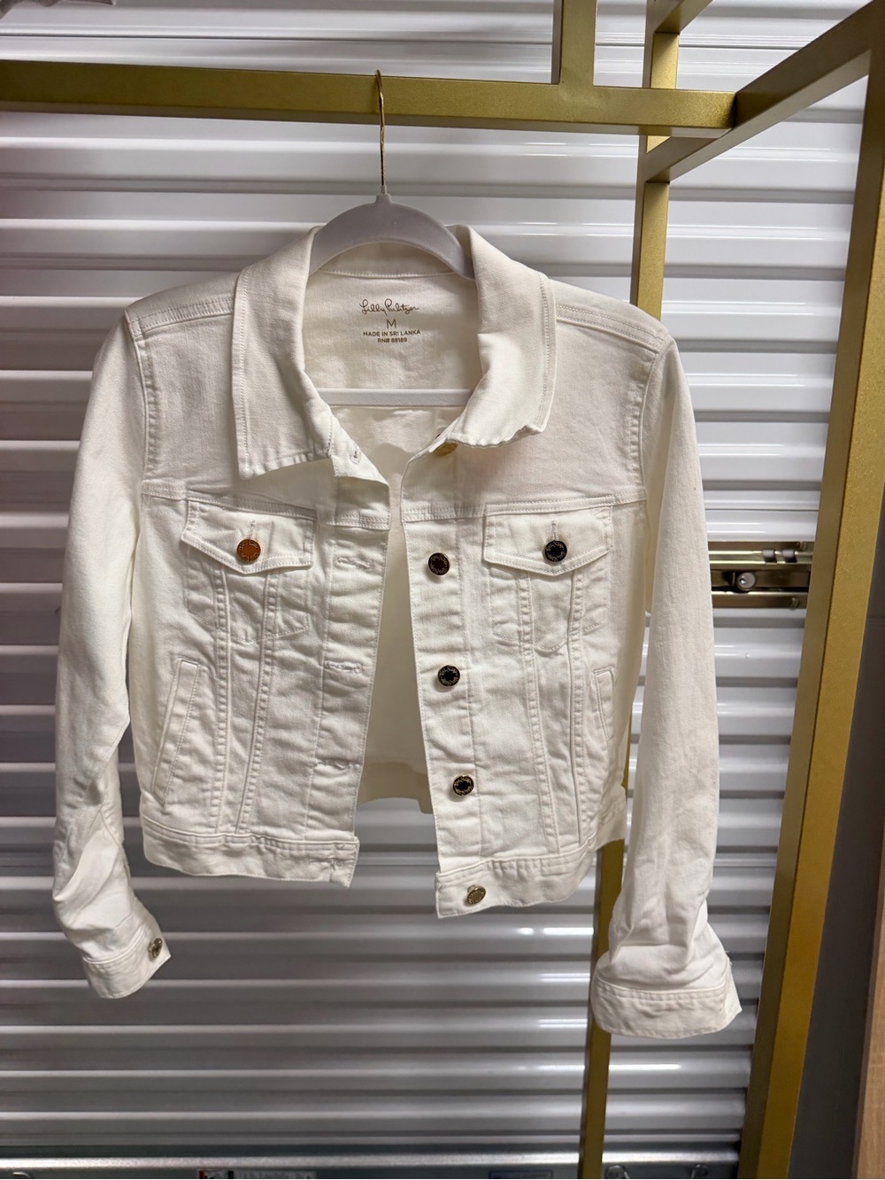 Lilly Pulitzer Cream Denim Jacket